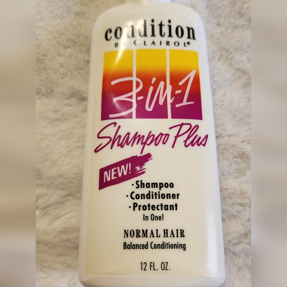 Vintage Clairol 3-In-1 Shampoo Plus Empty Bottle (1991) - Picture 5 of 9